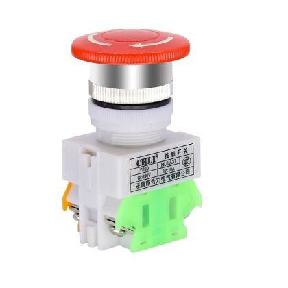 AC 660V 10A LAY37 DPST Emergency Stop Push Button Switch - Robotools