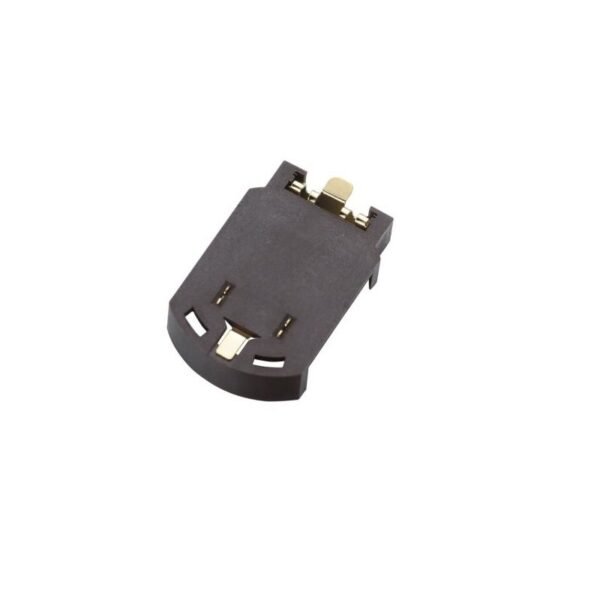 Black CR2032-BS-8, Button Battery Patch, Holder, Golden Foot - Image 2