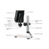 600X Zoom 3.6MP Digital Microscope with Metal Stand - Image 3