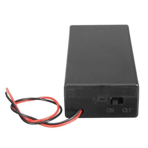 18650 x 2 battery holder with cover and On/Off Switch - Image 2