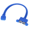 2 Port USB 3.0 Female to 20 Pin Motherboard Header Connection Cable – 50cm - Image 2