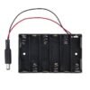 6 x 1.5V AA Battery Holder with DC 2.1 Power Jack - Image 4
