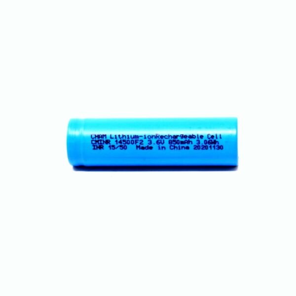 Standard 14500 850mAh 3.6 Volt AA Size Rechargeable Li-Ion Battery - Image 3