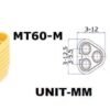 MT60 3 Pin Male Connector - Image 2