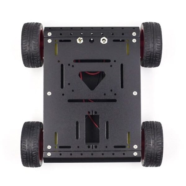 Metal Tank Robot Smart Car Chassis Kit (Black) - Image 4