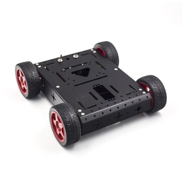 Metal Tank Robot Smart Car Chassis Kit (Black)