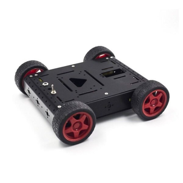 Metal Tank Robot Smart Car Chassis Kit (Black) - Image 2