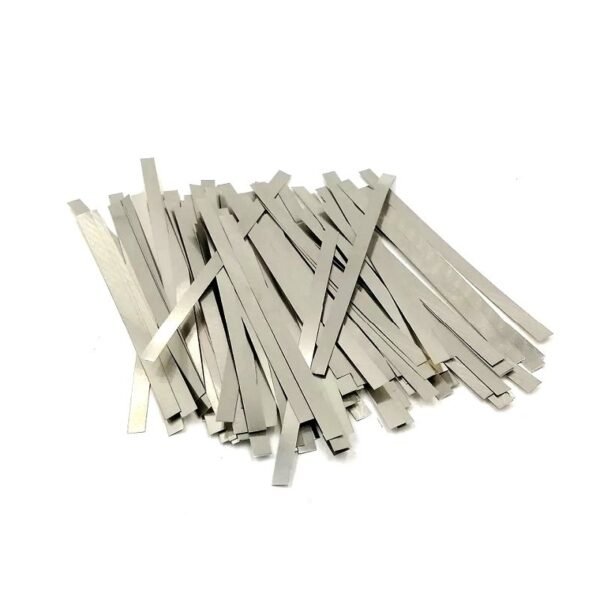 Nickel Strip with size 0.1 x 4 x100mm Pure Nickel – 50 Pcs.