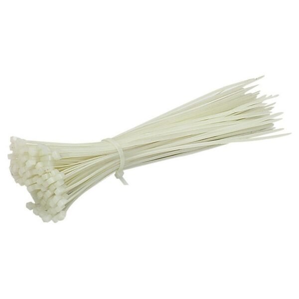 Plastic Ties 400 mm White (100pcs) - Image 2