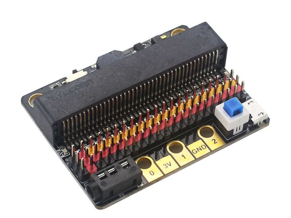 Carte D'Extension Micro:Bit IOBIT V2.0 Avec Buzzer - Shield Breakout Pour Programmation Python/Graphique Enfants - Alimentation 5V 1A - 6