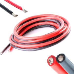 Plusivo 24AWG Hook up Wire Kit - 600V Tinned Stranded Silicone