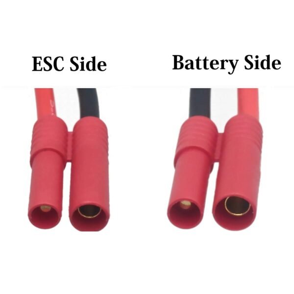 Safeconnect HXT4mm with 14AWG Silicon Wire 10cm (Battery Side)-1Pcs - Image 4