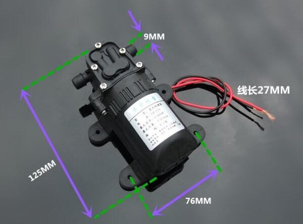 550 Diaphragm Pump 12V Water Pump for Water Spray Fish Tank Reflux Pump - Image 3