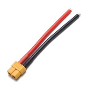 SafeConnect XT60 Female with 14AWG Silicon Wire 10cm-1Pcs.