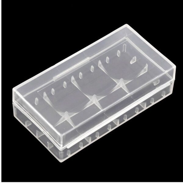 Transparent Waterproof 2 x 18650 Battery Portable Clear Plastic Storage Box Size:78 x 42 x 21mm - Image 2