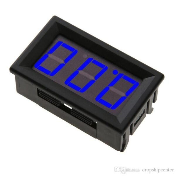 0.56inch 0-100V Three Wire LED Display Digital DC Voltmeter-BLUE