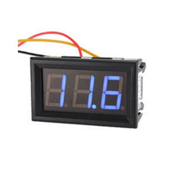 0.56inch 0-100V Three Wire LED Display Digital DC Voltmeter-BLUE - Image 2