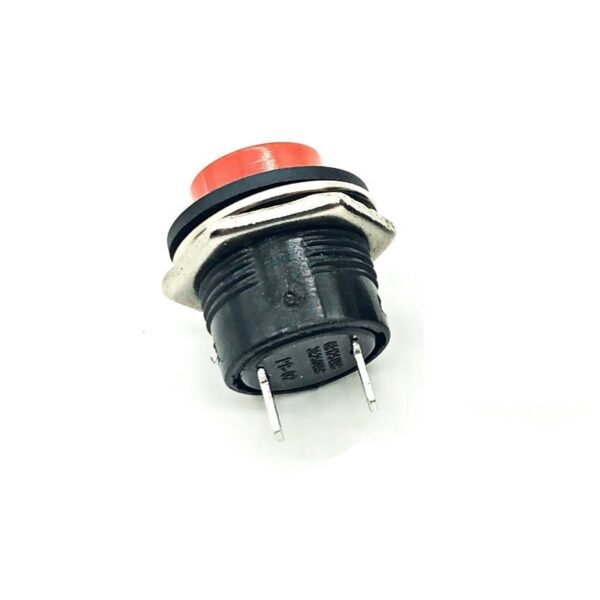 Red R13-507 16mm No Lock Push, Button Momentary Switch 3A, 250V - Image 2