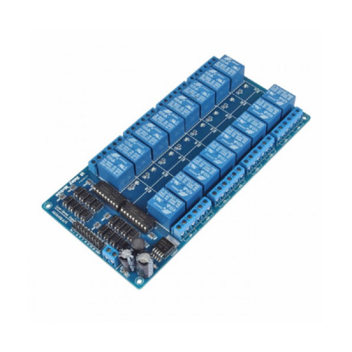 12V 16 Channel Relay Module with Light Coupling LM2576 Power Supply ...