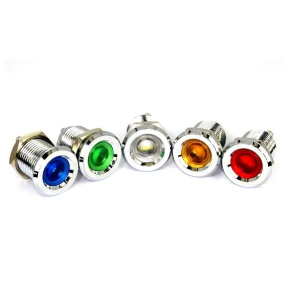 Red 3-9V 16mm LED Metal Indicator Light - Image 2