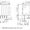 141V 2.54mm Pitch PCB Straight Foot Connectors Terminal Block-1pcs - Image 2
