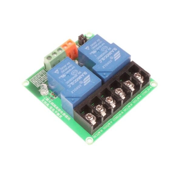 2 Channel Relay Module, 30A with Optocoupler, Isolation 24V Supports, High and Low Triger