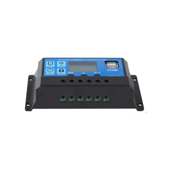 20A Intelligent LCD Solar Controller with USB Output Port - Image 2