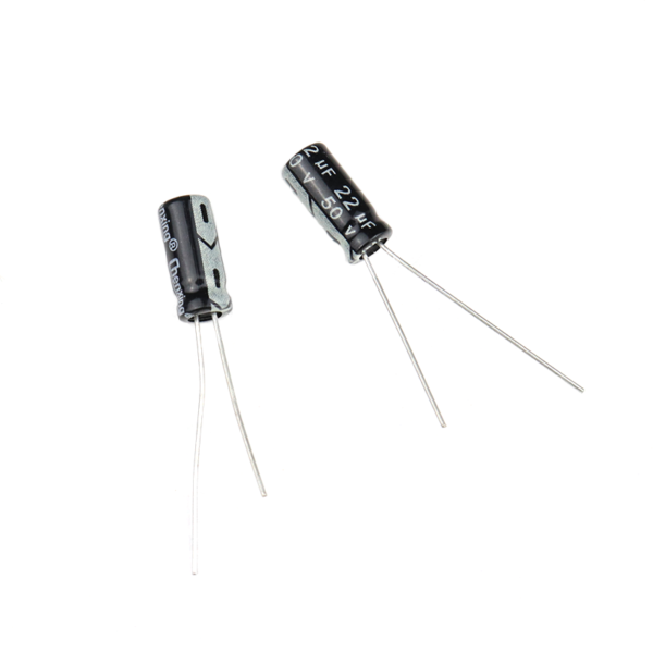 22 uF 50V Through Hole Electrolytic Capacitor (Pack of - Image 2