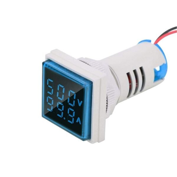 22mm 0-100A Ac 50-500V 20-75Hz Digital Voltmeter Ammeter- Blue - Image 2