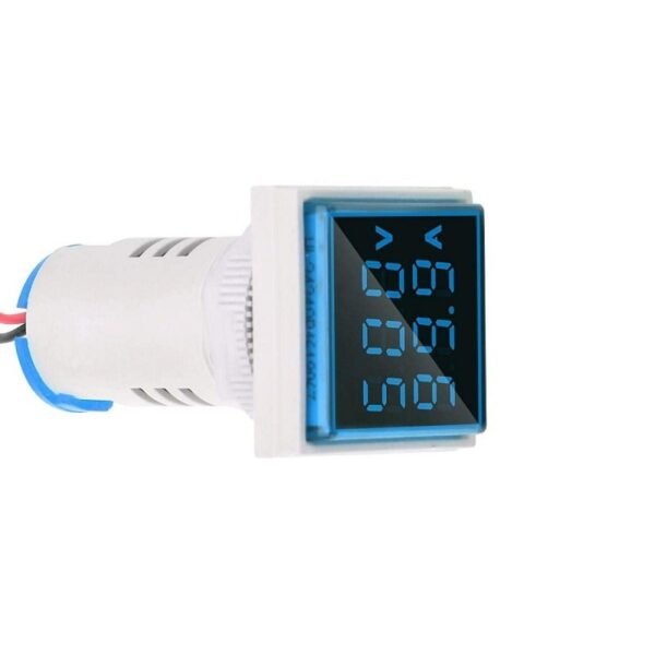 22mm 0-100A Ac 50-500V 20-75Hz Digital Voltmeter Ammeter- Blue - Image 4