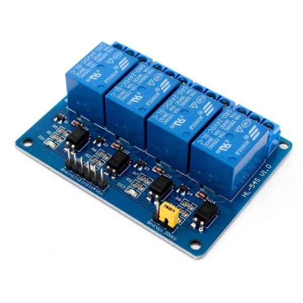 24V 4-Channel Relay Module (with Light Coupling) - Image 2