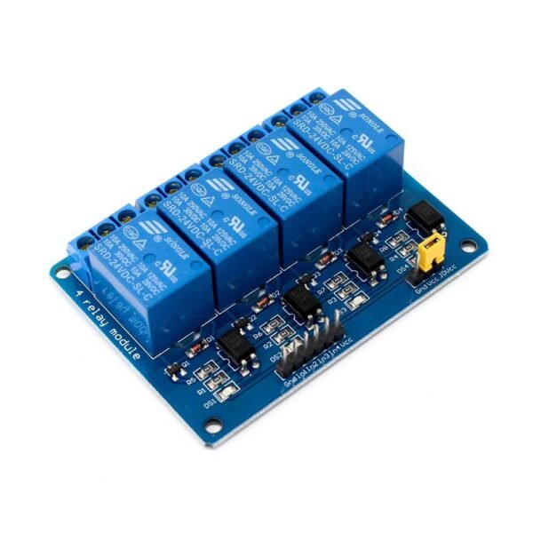 24V 4-Channel Relay Module (with Light Coupling) - DarkOct02