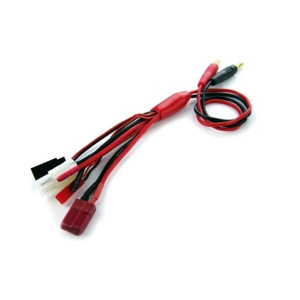 5 in 1 Multi-Connector Charger Adapter, Banana Plug/Futaba/Tamiya