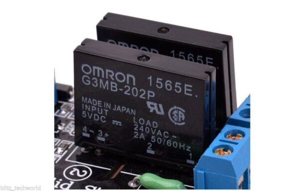 5V 2 Channel SSR G3MB-202P Solid State Relay Module 240V 2A Output with Resistive Fuse - Image 2
