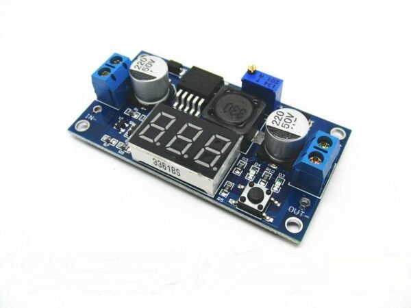 LM2596 2A Buck Step-down Power Converter Module DC 4 ~ 40 to 1.3-37V LED Voltmeter