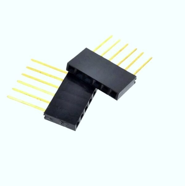 6 Pin Female 11mm tall stackable Header Connector for Arduino-5Pcs. - Image 4