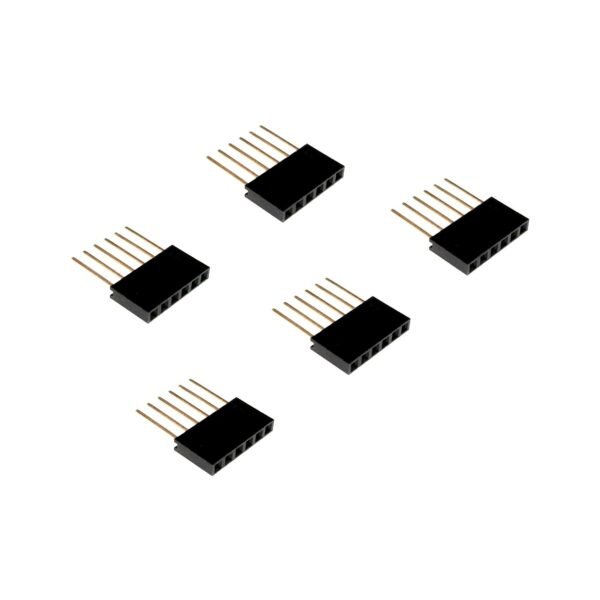 6 Pin Female 11mm tall stackable Header Connector for Arduino-5Pcs.