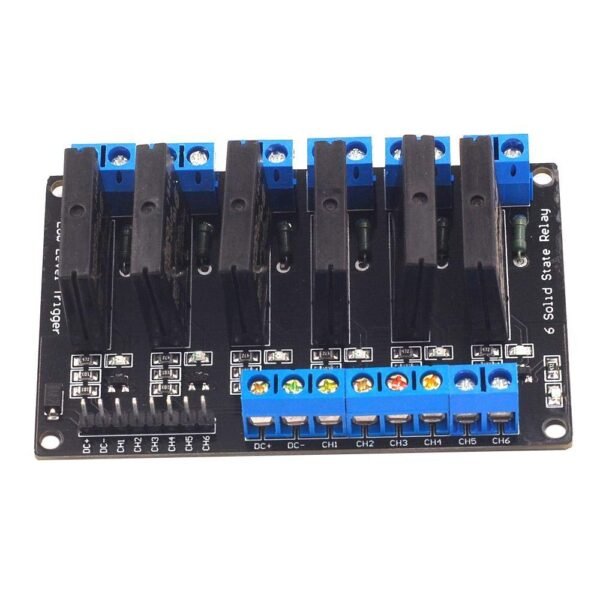 6 Channel 24V Relay Module Solid State Low Level SSR DC Control 250V 2A with Resistive - Image 2
