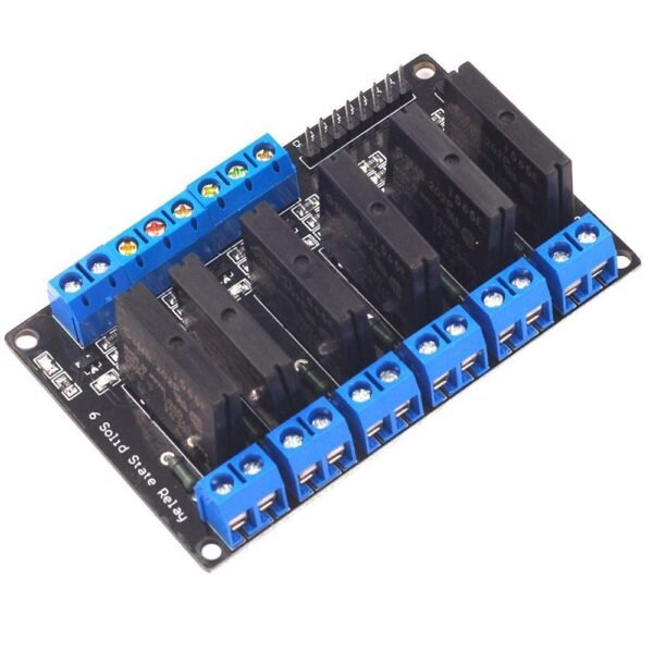 6 Channel 5V Relay Module Solid State High Level SSR DC Control 250V 2A with Resistive