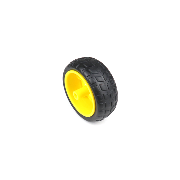 65mm Robot Wheel Grade B for BO Motors (Yellow) - Image 2