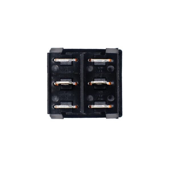 6A 250V AC DPDT ON-ON Rocker Switch with Light – 2pcs - Image 2