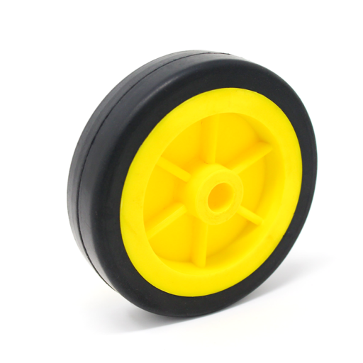 Yellow Color Machine Wheel EasyMech Heavy Duty(HD) Disc Wheel 100mm Diameter – 2Pcs(Yellow Color ...