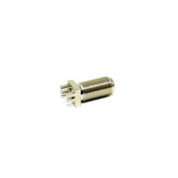 F Connector Coaxial Straight Female Through Hole For PCB Mount - Image 2