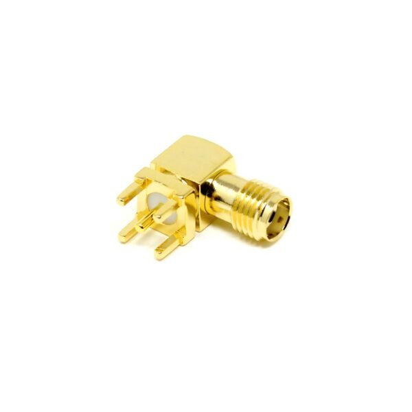 SMA Female Connector Right Angled Through-Hole for PCB Mount - Image 2