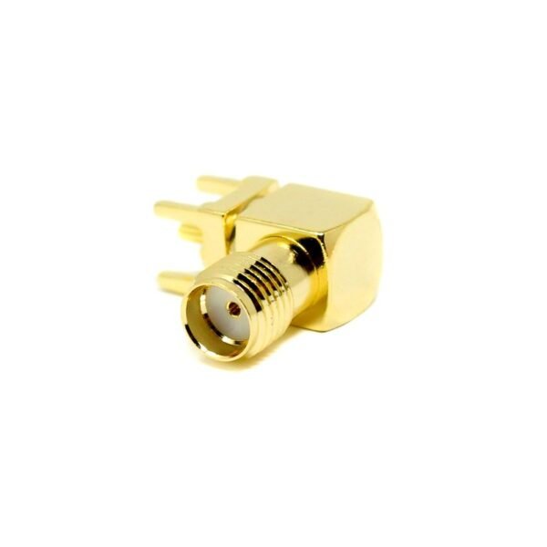 SMA Female Connector Right Angled Through-Hole for PCB Mount - Image 3