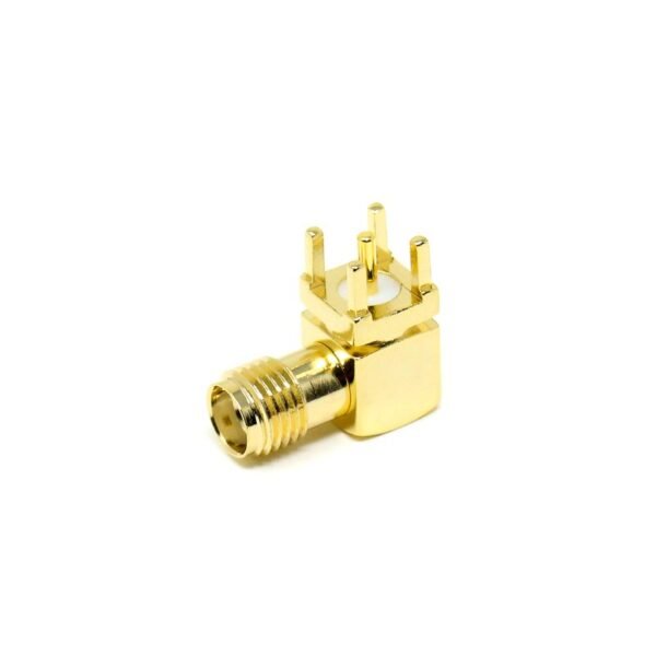 SMA Female Connector Right Angled Through-Hole for PCB Mount - Image 4