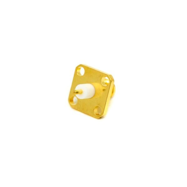 SMA Female Video Connector 4 Hole Square Flange Jack for Panel Mount - Image 4