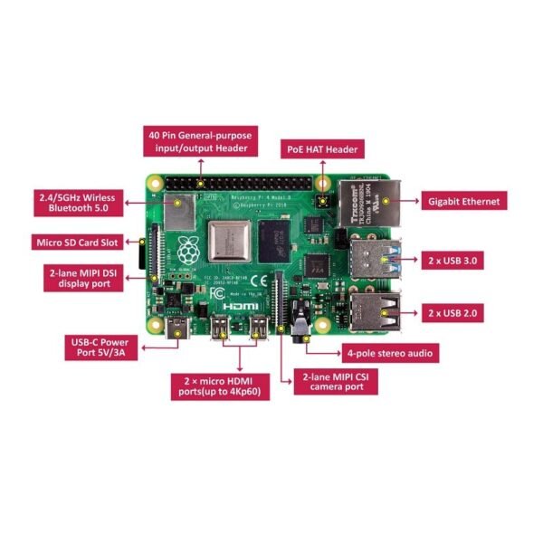 Raspberry Pi 4 2GB Starter Kit with Official 7 inch Touch Display - Image 2