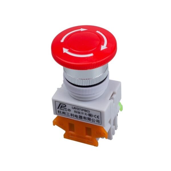 Red Mushroom Cap LAY37-, 11ZS 1NO 1NC DPST, Emergency Stop Push, Button Switch AC 660V 10A, Switch Equipment Lift, Elevator Latching Self Lock - Image 2