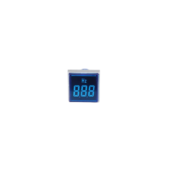 Blue 20-75Hz 22mm AD16- 22DSHZ Square Cover LED Hertz Meter Indicator Light - Image 2